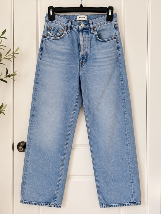 Agolde Denim - AGOLDE 90’s Jeans Size 23 High Rise Organic Cotton Light Wash Distressed